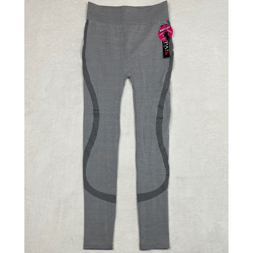 OPPA! Womens Grey Booty Lift Seamless High Waisted Leggings L/XL New
